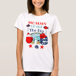 魚釣り誕生日ママの誕生日ボーイ Tシャツ
