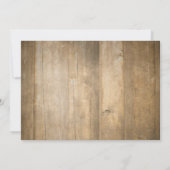 魚釣り誕生日招待状ウッド魚釣りパーティー 招待状 (裏面)