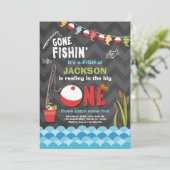 魚釣り誕生日招待状リーリングザビッグ 招待状 (スタンド正面)