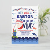 魚釣り誕生日招待状O – フィッシュアリオンパーティー 招待状 (スタンド正面)