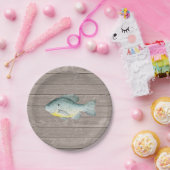 魚釣り誕生日紙プレート ペーパープレート (パーティー)