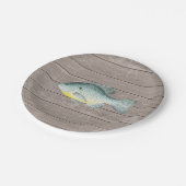 魚釣り誕生日紙プレート ペーパープレート (アングル)