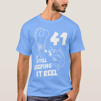 魚釣り誕生日41st日釣り誕生日ギフト tシャツ