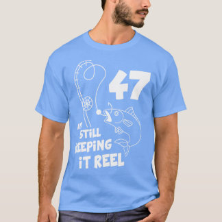 魚釣り誕生日47thデイフィッシャー誕生日プレゼント tシャツ