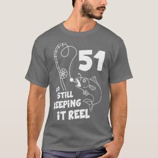 魚釣り誕生日51stデイフィッシャー誕生日ギフト tシャツ