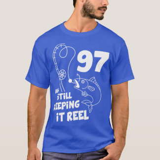 魚釣り誕生日97thデイフィッシャー誕生日プレゼント tシャツ