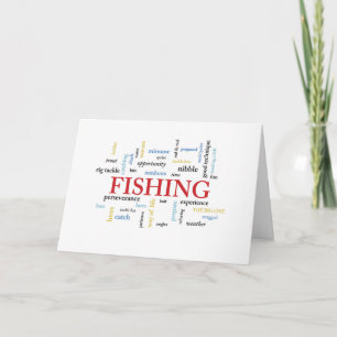 魚釣り誕生日 カード