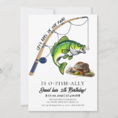 魚釣り誕生日 招待状 (正面)