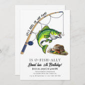 魚釣り誕生日 招待状 (正面/裏面)