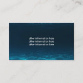 魚釣り誘導餌店水中魚釣りチャーター 名刺 (裏面)