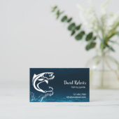 魚釣り誘導餌店水中魚釣りチャーター 名刺 (スタンド正面)