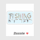 魚釣り語 シール (シート)