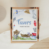 魚釣り赤ちゃんシャワー親善署名 ポスター