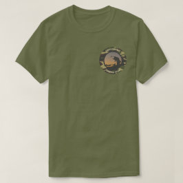 魚釣り迷彩柄ラウンドデザインTシャツ Tシャツ