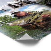 魚釣り追悼記念写真ポスター ポスター (角)