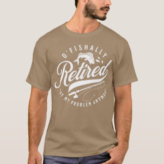 魚釣り退職したロッドウサメンズ魚釣り1838 Tシャツ