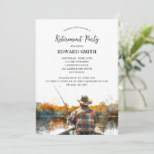 魚釣り退職パーティの招待状 招待状 (スタンド正面)