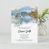 魚釣り退職パーティの招待状 招待状 (スタンド正面)