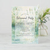 魚釣り退職パーティの招待状 招待状 (スタンド正面)