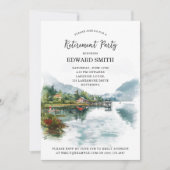 魚釣り退職パーティの招待状 招待状 (正面)