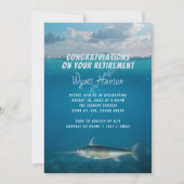 魚釣り退職パーティーメカジキ招待状 招待状 (正面)