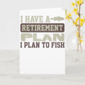 魚釣り退職制度Iが釣りを計画 カード (黄色い花)