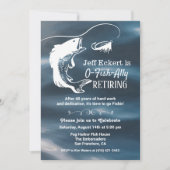 魚釣り退職招待状 招待状 (正面)