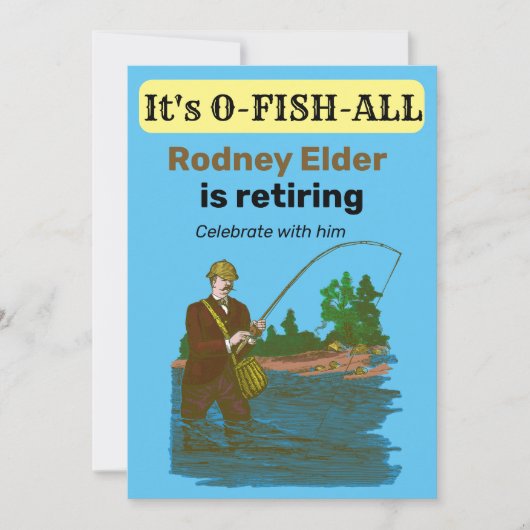 魚釣り退職漁師の釣り 招待状 (正面)