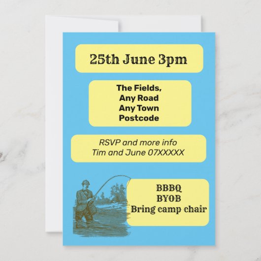 魚釣り退職漁師の釣り 招待状 (裏面)