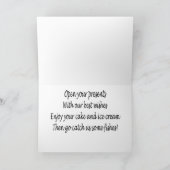 魚釣り部屋のバースデー・カード カード (内部)