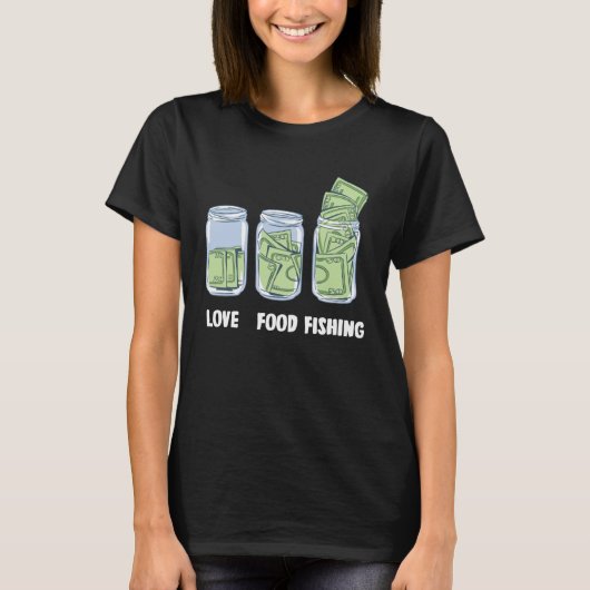 魚釣り金銀行 Tシャツ (正面)