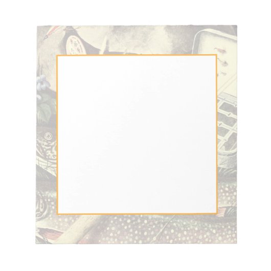 魚釣り静止期 ノートパッド (正面)