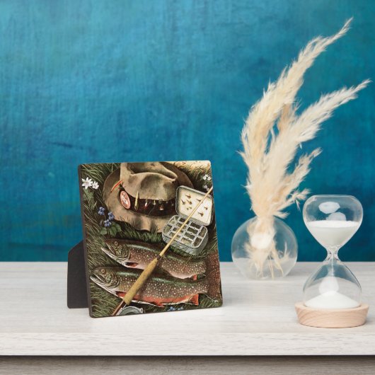 魚釣り静止期 フォトプラーク (インサイチュ)