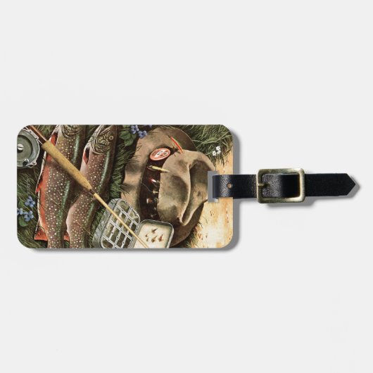 魚釣り静止期 ラゲッジタグ (正面横)