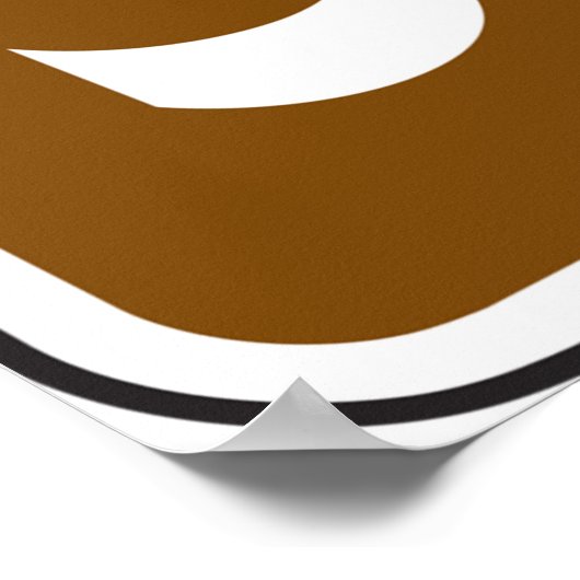 魚釣り面積記号 ポスター (角)