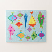 魚釣り魚の子供 ジグソーパズル (横)