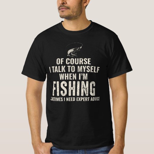 魚釣り魚の漁師のジョークおもしろいユーモアTシャツ Tシャツ (正面)
