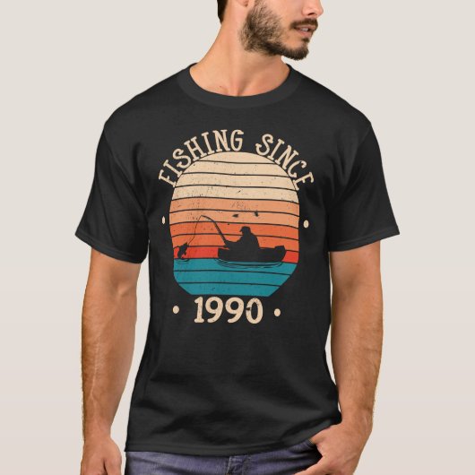 魚釣り魚の誕生日1990 Tシャツ (正面)