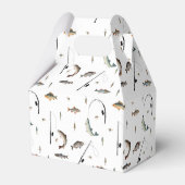 魚釣り魚類テーマリールおもしろい子供の誕生日パーティー フェイバーボックス (裏面サイド)