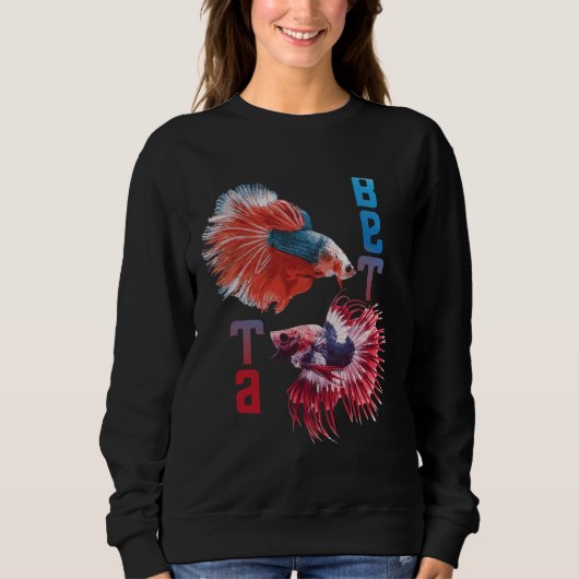 魚釣り魚7 スウェットシャツ (正面)