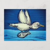 魚釣り鳥 ポストカード (正面)