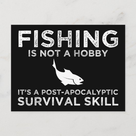 魚釣り黙示録の後の生存スキル ポストカード (正面)