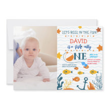 魚釣り1歳の誕生日ボーイO-fish-allyフォト写真