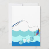 魚釣り1歳の誕生日ボーイO-fish-ally 招待状 (裏面)