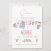 魚釣り1歳の誕生日O-Fish-Ally One誕生日 招待状 (正面)