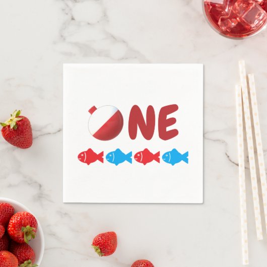 魚釣り1歳 スタンダードカクテルナプキン (インサイチュ)