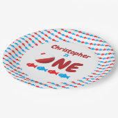 魚釣り1歳 ペーパープレート (アングル)