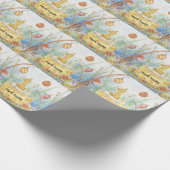 魚釣り1歳 ラッピングペーパー (角)