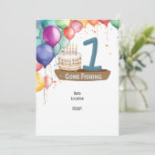 魚釣り1歳 招待状 (スタンド正面)