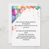 魚釣り1歳 招待状 (裏面)